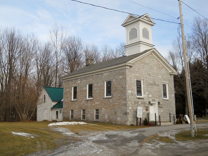 Historic stone architecture in the quiet village of Isle La Motte